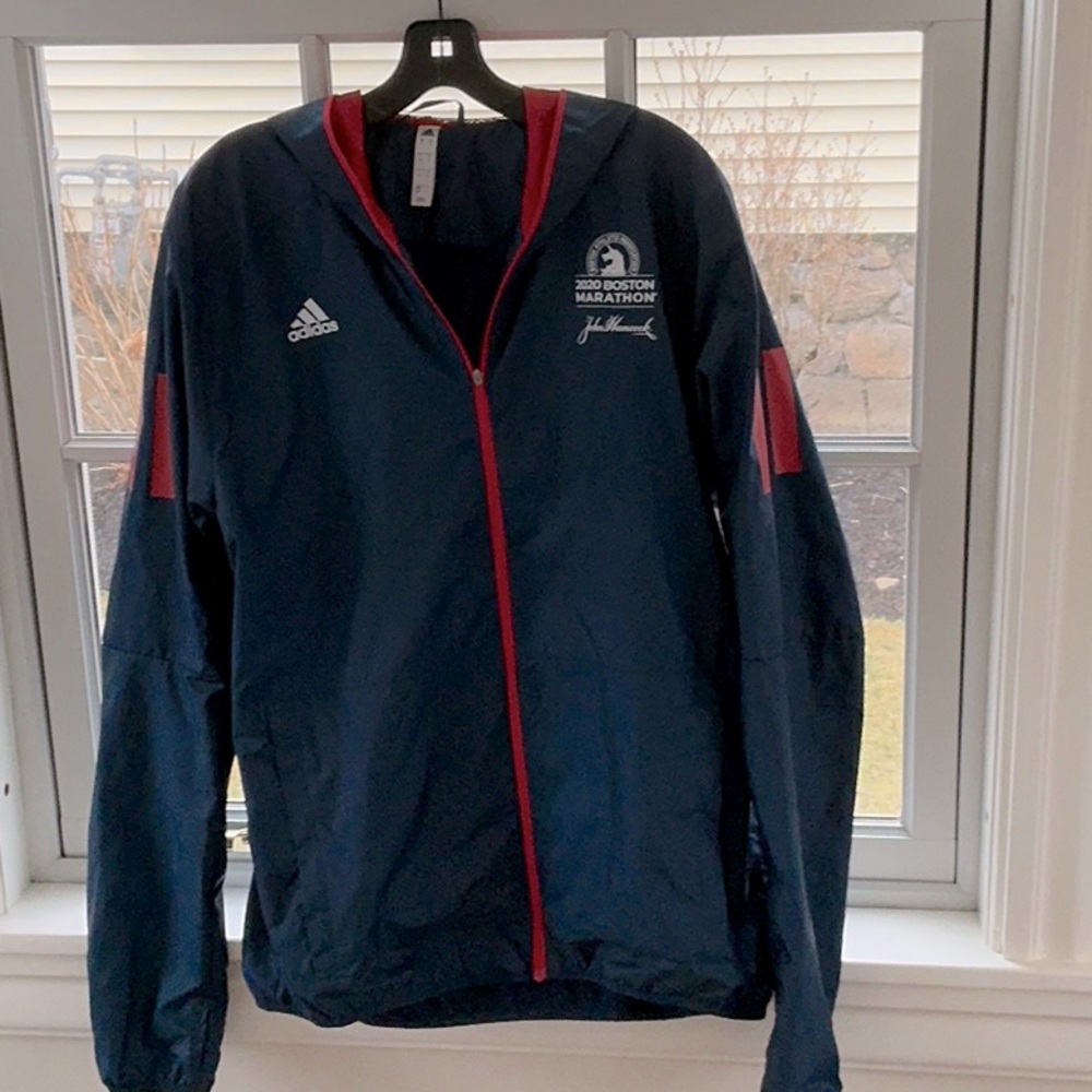 2020 Adidas Navy Blue Marathon Jacket